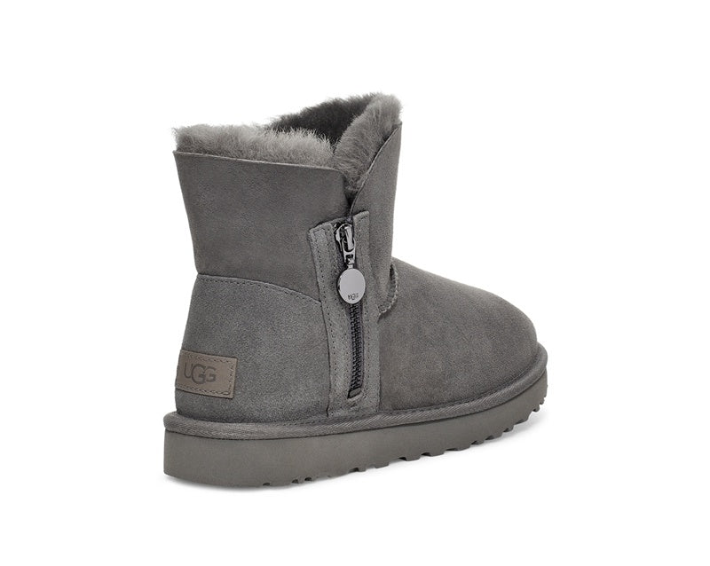 Gray Side-Zip Ankle Boots | 2481