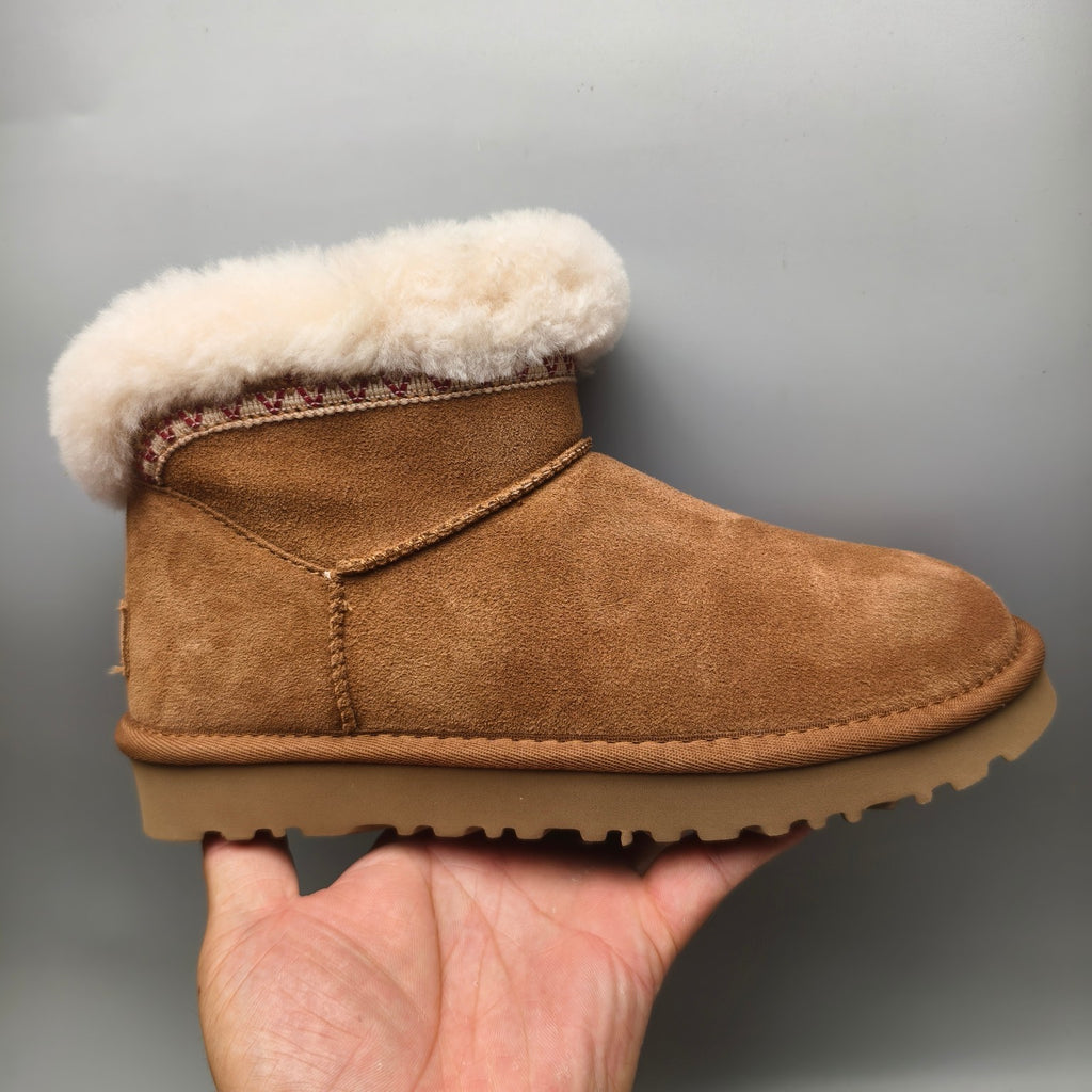 Chestnut Folk-Inspired Low-Top Casual Shoes – 4496