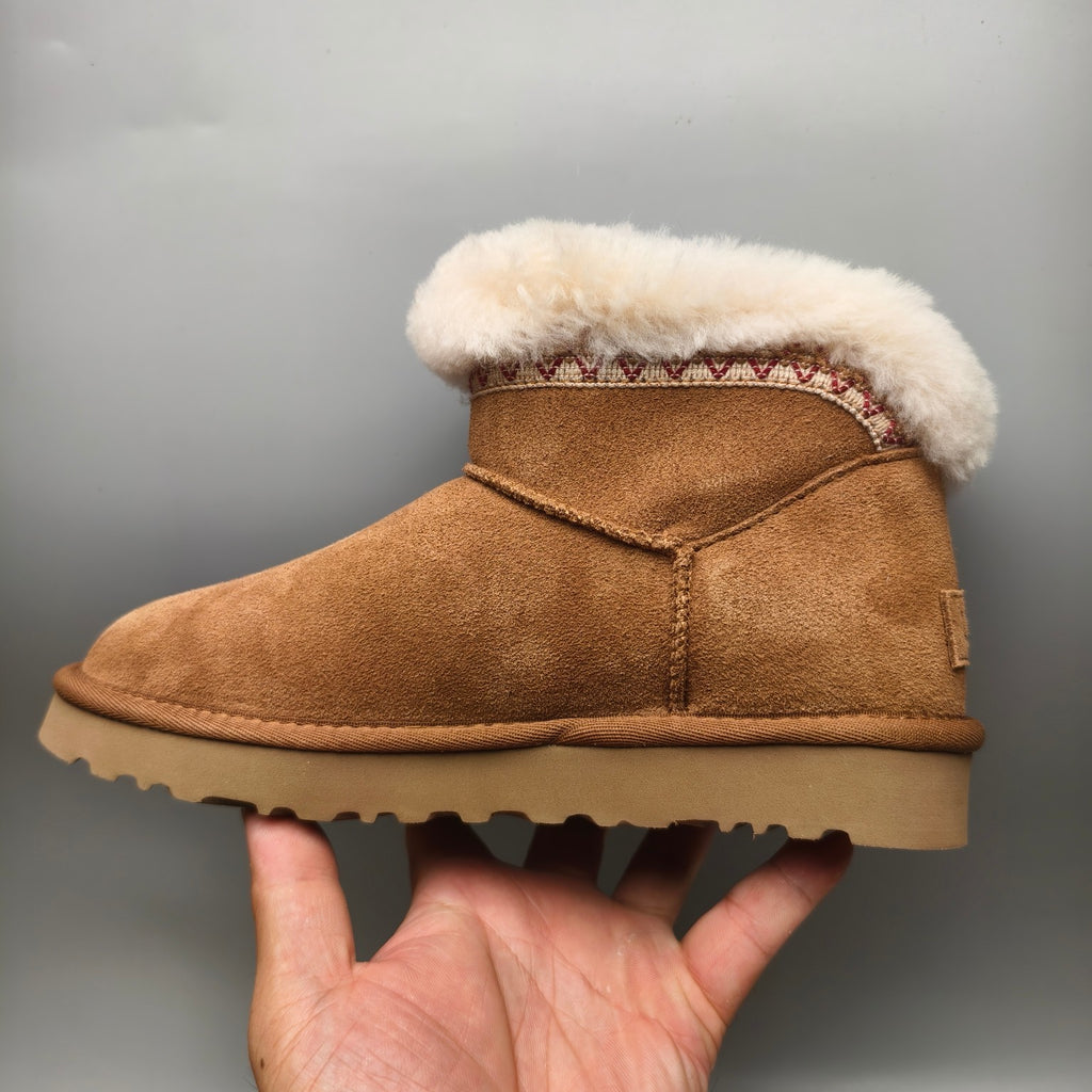 Chestnut Folk-Inspired Low-Top Casual Shoes – 4496