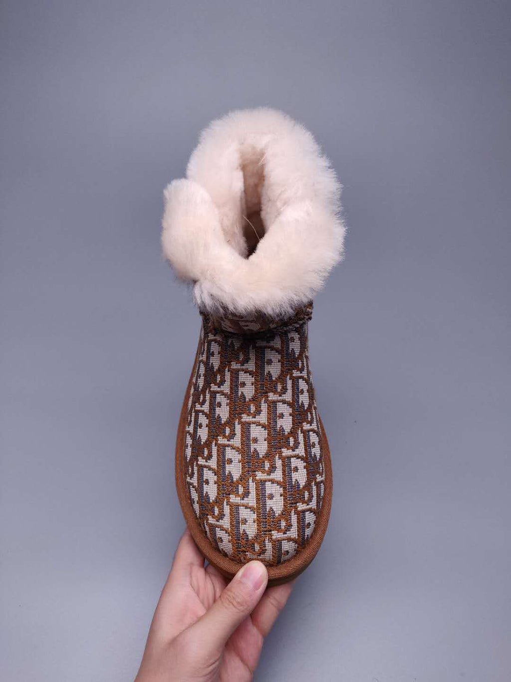 Textured Fabric Footwear – Chestnut | 6554