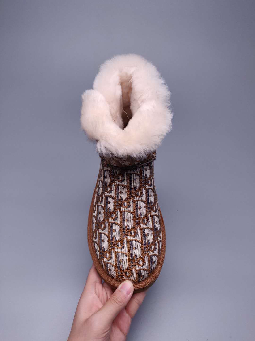 Textured Fabric Footwear – Chestnut | 6554