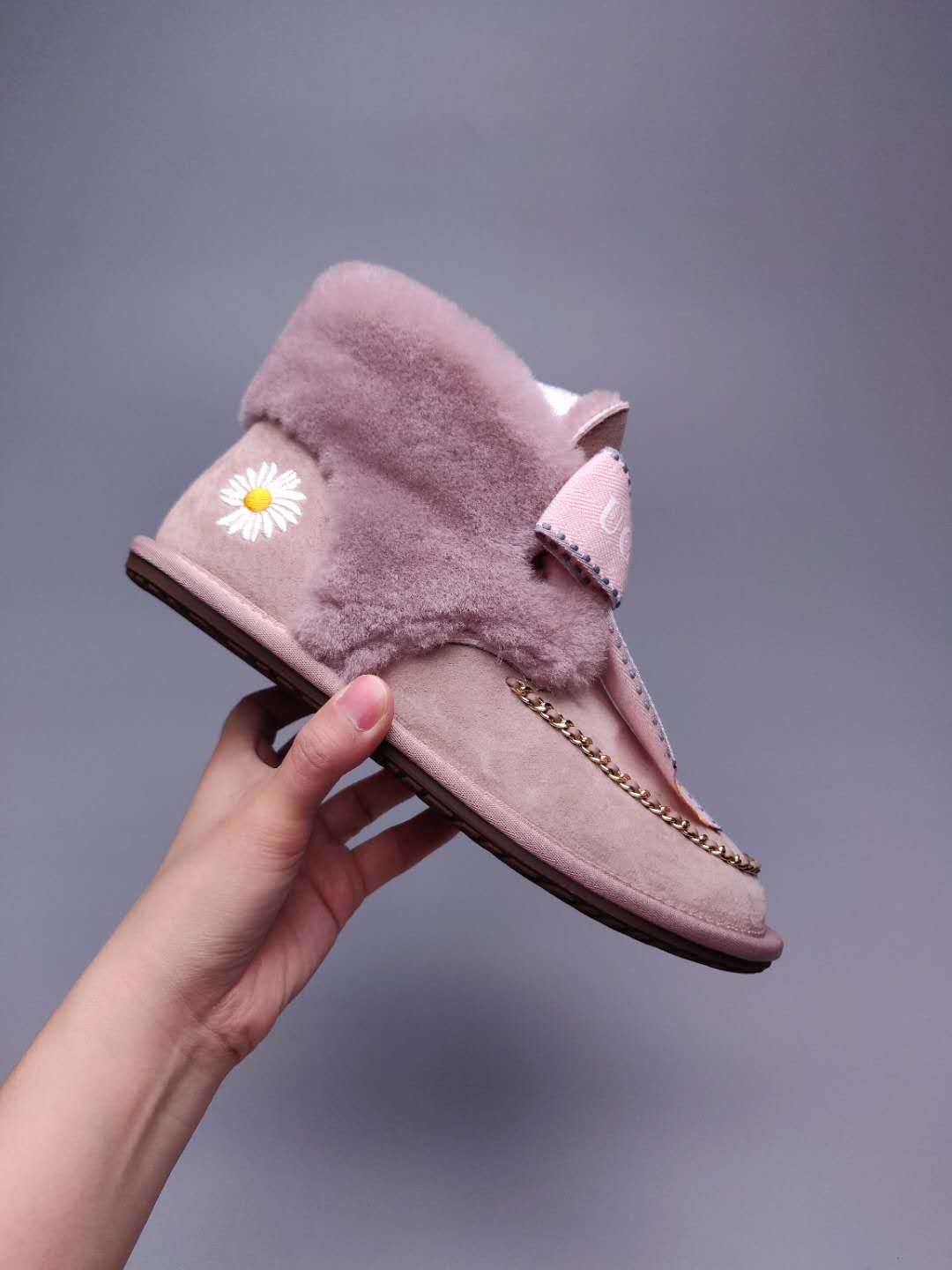 Daisy Chain & Ribbon Footwear – Blush Pink | 7888