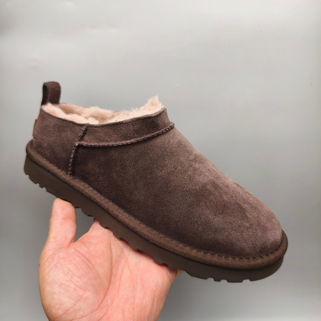 Women’s Classic Slip-On Shoes in Chocolate Brown – 3891