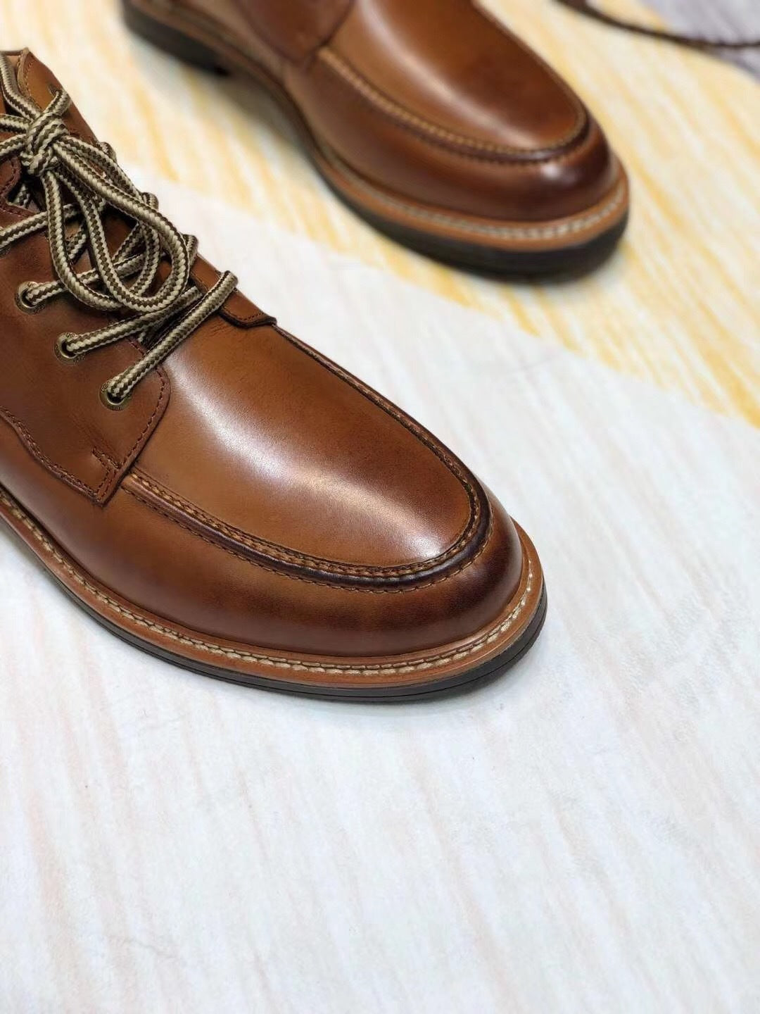 Brown Leather Shoes | 0726-1 Updated Collection