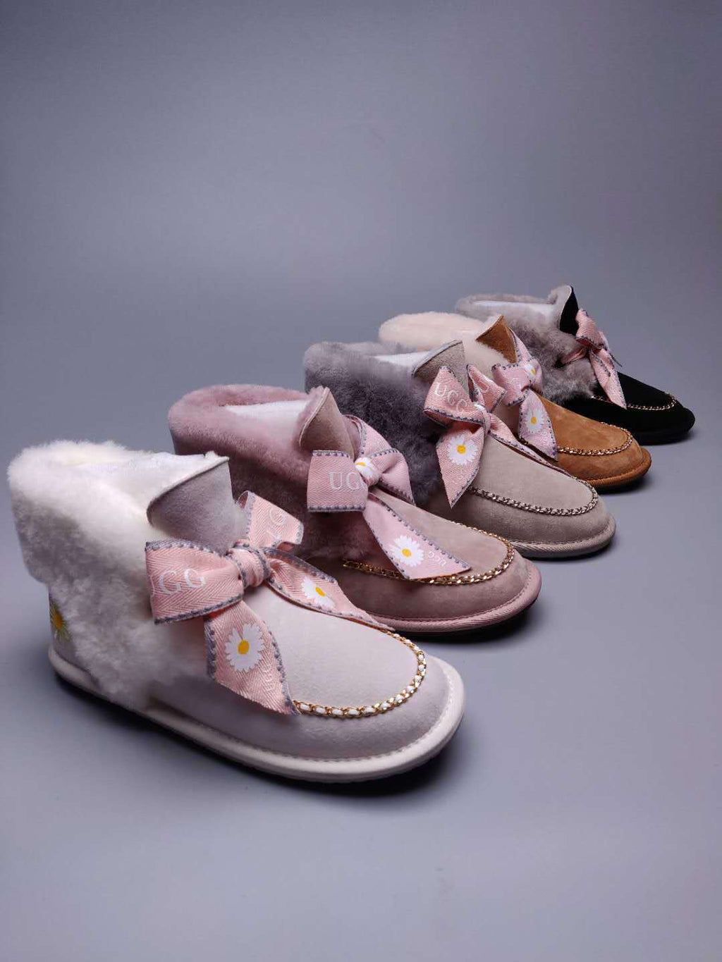 Daisy Chain & Ribbon Footwear – Blush Pink | 7888
