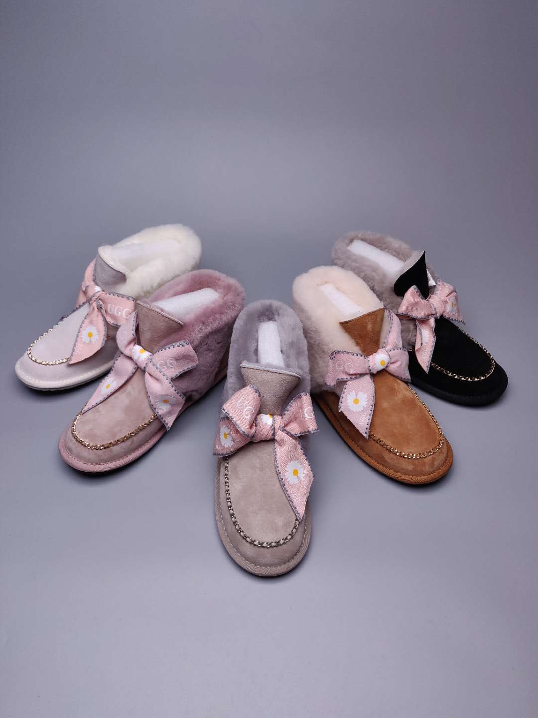 Daisy Chain & Ribbon Footwear – Blush Pink | 7888