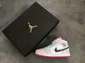 Jordan 1 Mid Half Blue Polka Dot Swoosh Reps Sneakers 555112-400