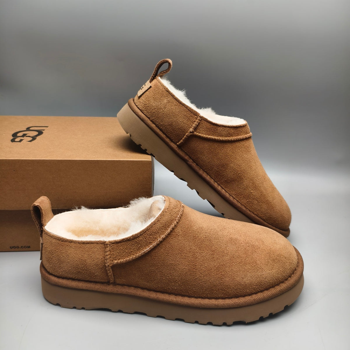 Women’s Classic Slip-On Shoes in Chestnut – 3891