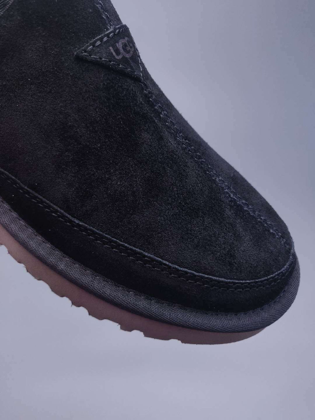 Black Men's Low-Top Slip-On Shoes | 3455