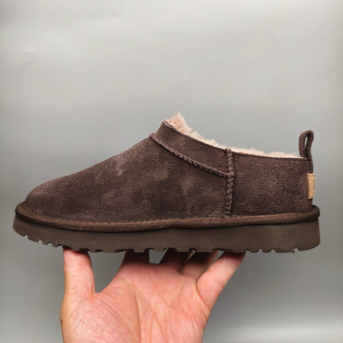 Women’s Classic Slip-On Shoes in Chocolate Brown – 3891