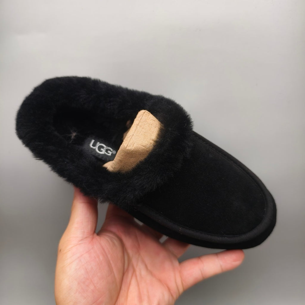 Black Slip-On Casual House Shoes | 1391