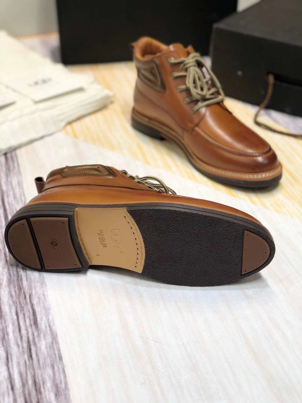 Brown Leather Shoes | 0726-1 Updated Collection