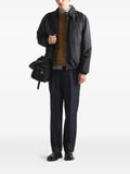 Prada shirt-style collar padded jacket
