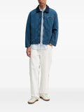 Les Deux contrast-collar zip-up jacket
