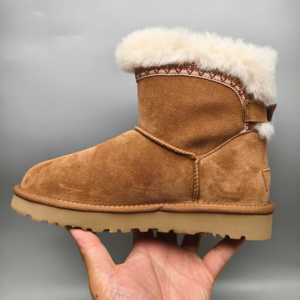 Chestnut Folk-Inspired Back-Strap Shoes – 4517