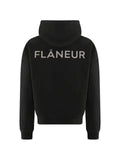 FLÂNEUR logo-print washed hoodie