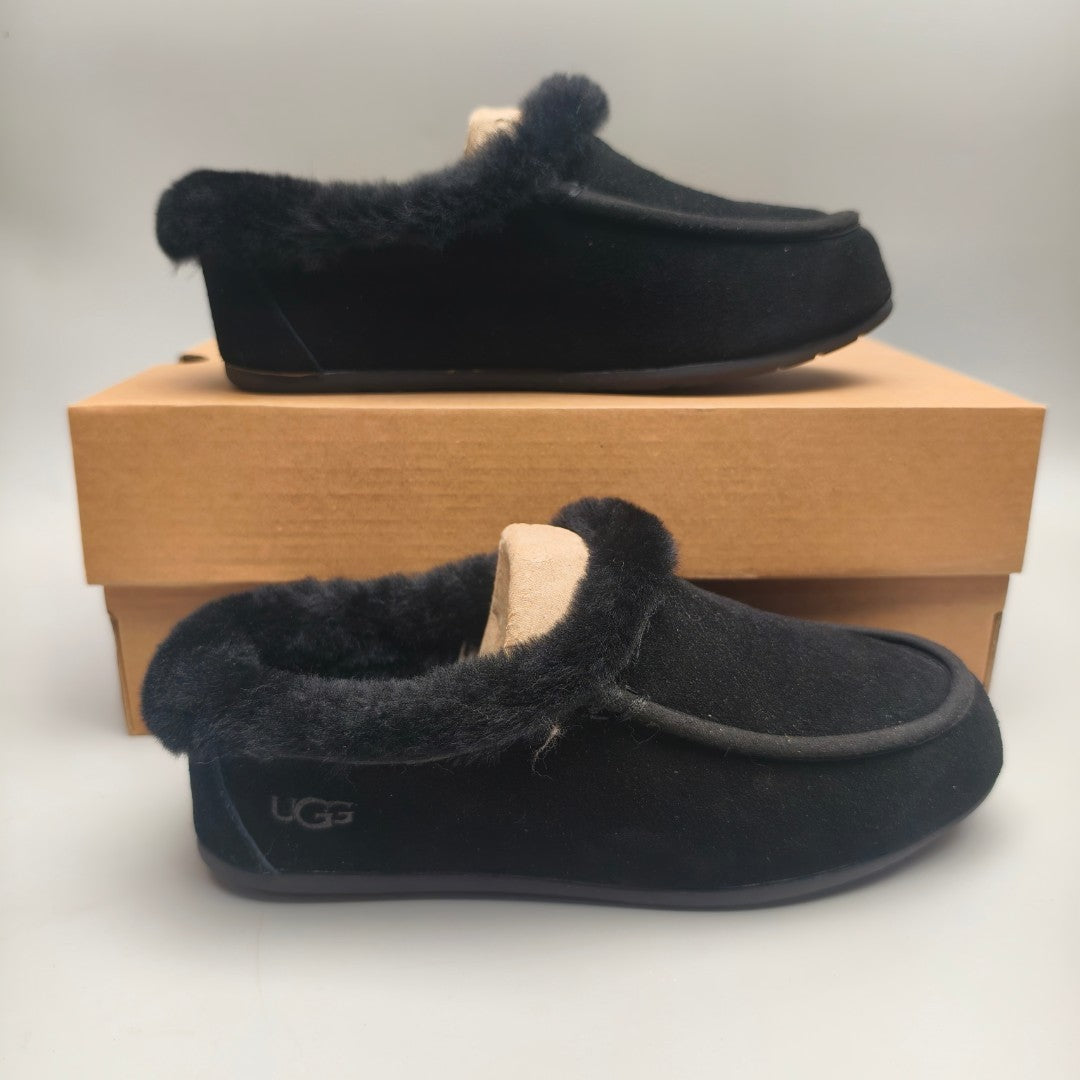 Black Slip-On Casual House Shoes | 1391