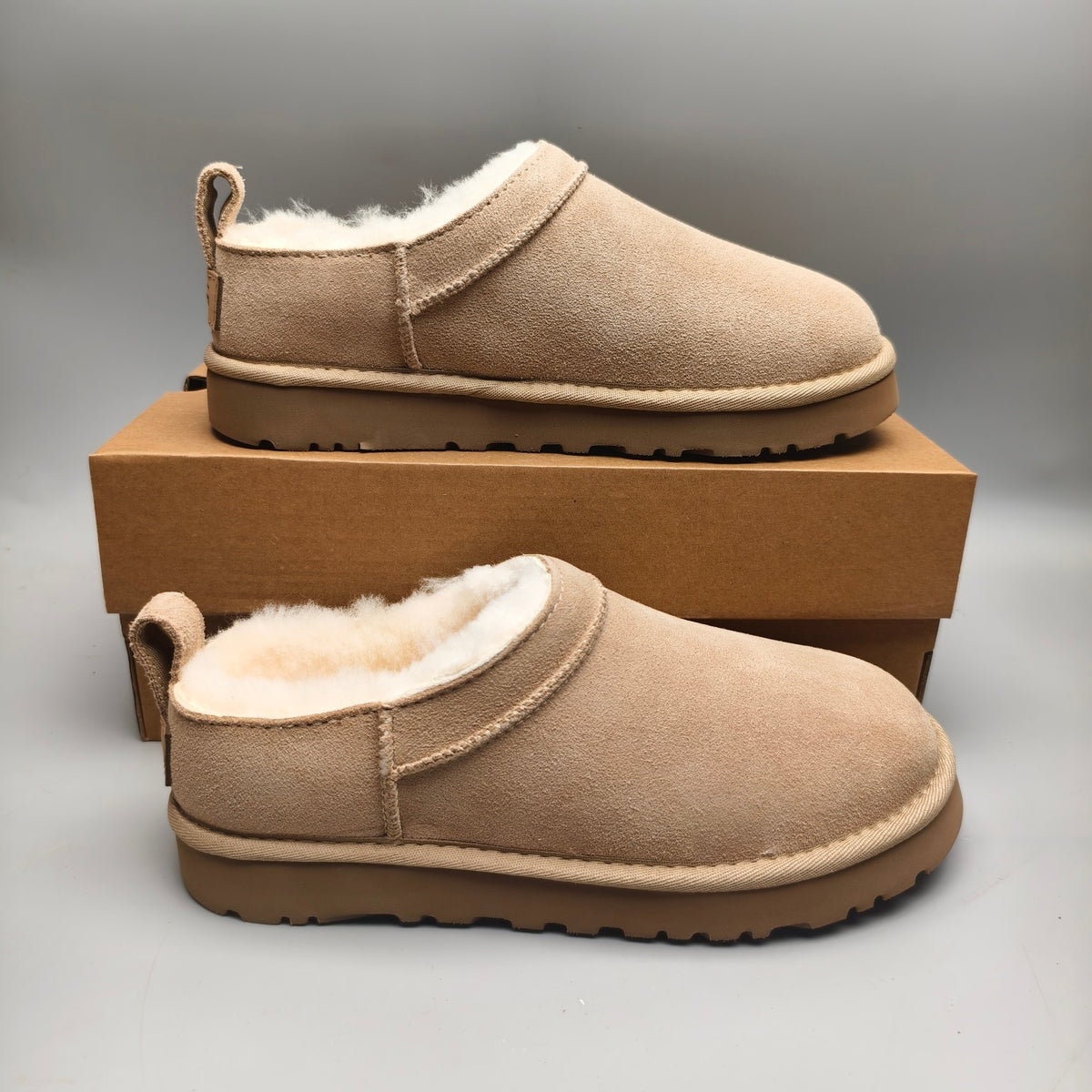 Women’s Classic Slip-On Shoes in Sand – 3891