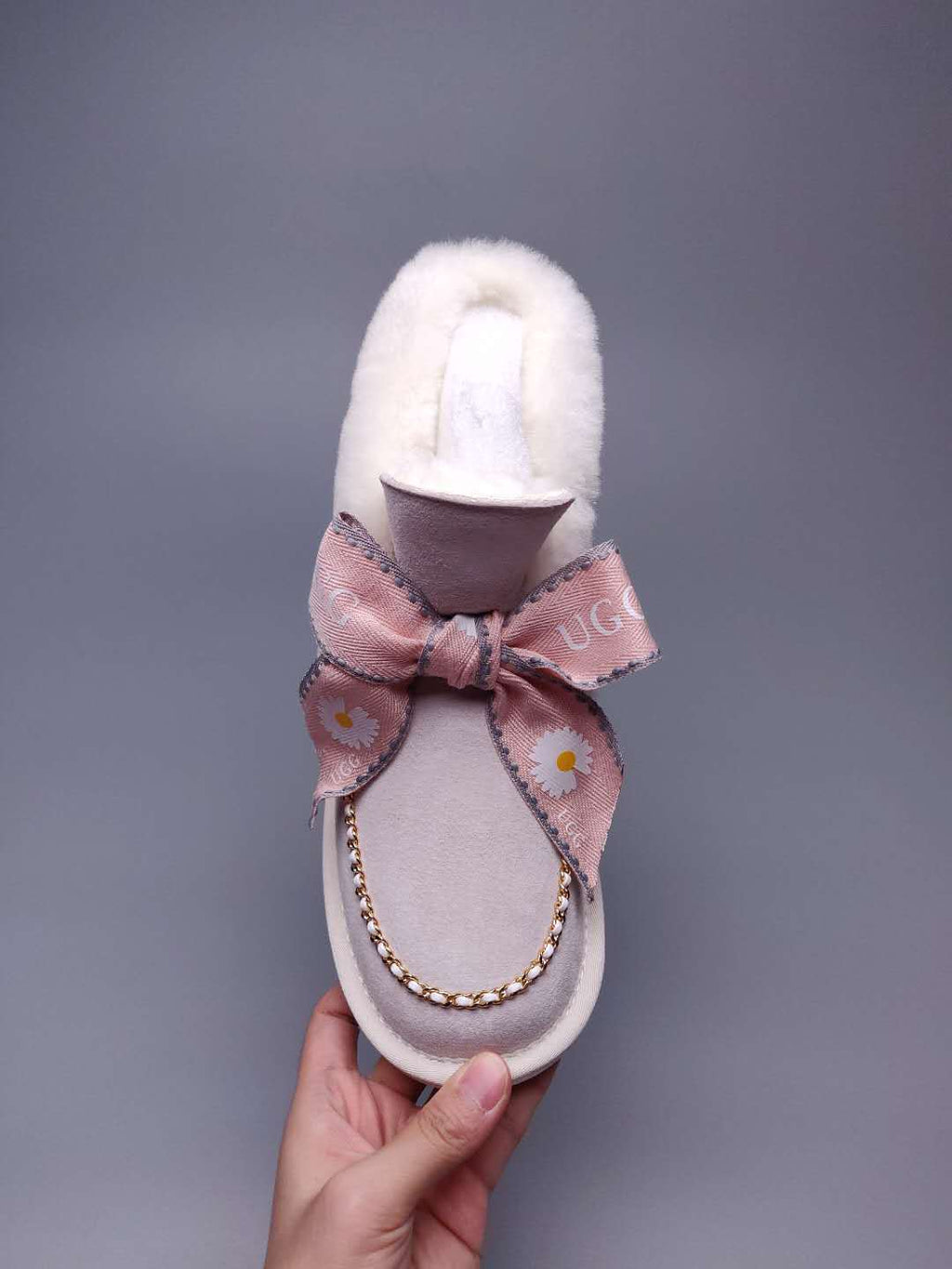 Daisy Chain & Ribbon Footwear – Milkshake White | 7888