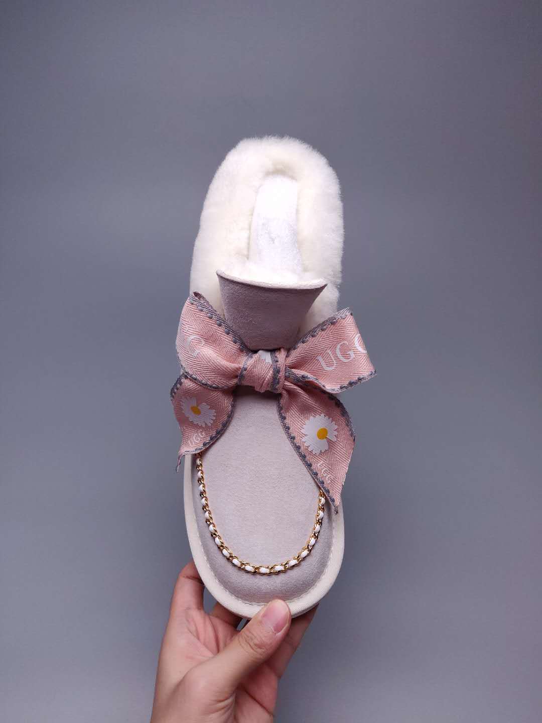 Daisy Chain & Ribbon Footwear – Milkshake White | 7888