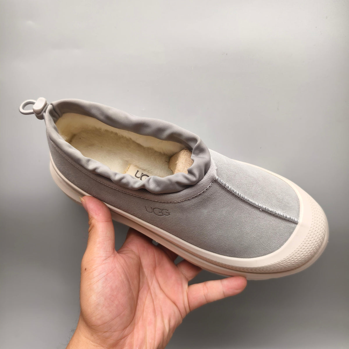 Light Gray Casual Slip-On Shoes – 4096