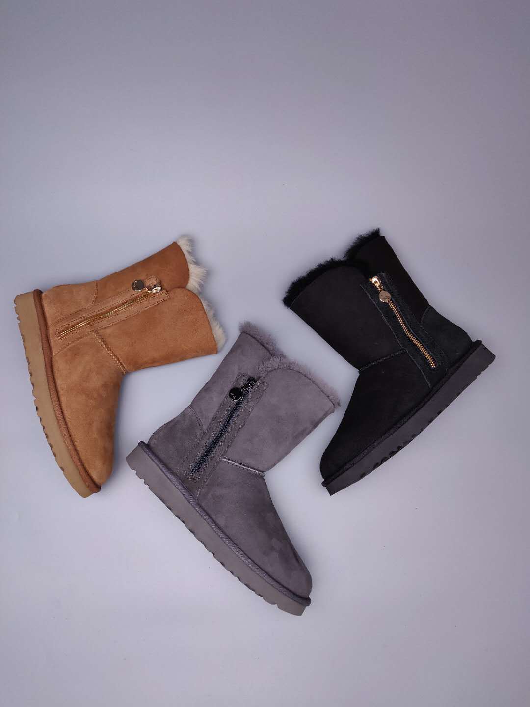 Chestnut Side-Zip Mid-Calf Boots | 2480