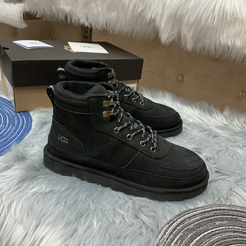 Black Men's Lace-Up Casual Shoes | 2991