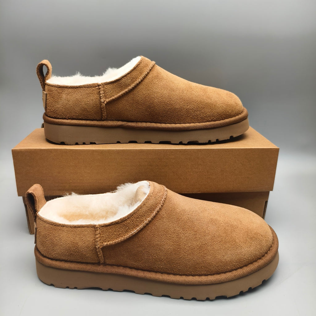 Women’s Classic Slip-On Shoes in Chestnut – 3891