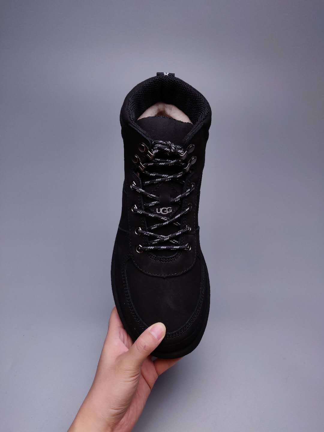 Black Men's Lace-Up Casual Shoes | 2991