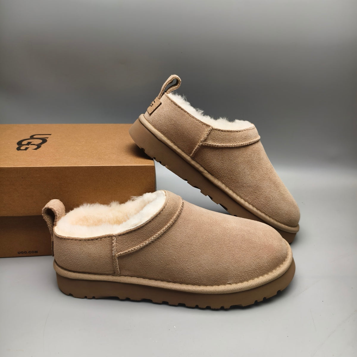 Women’s Classic Slip-On Shoes in Sand – 3891