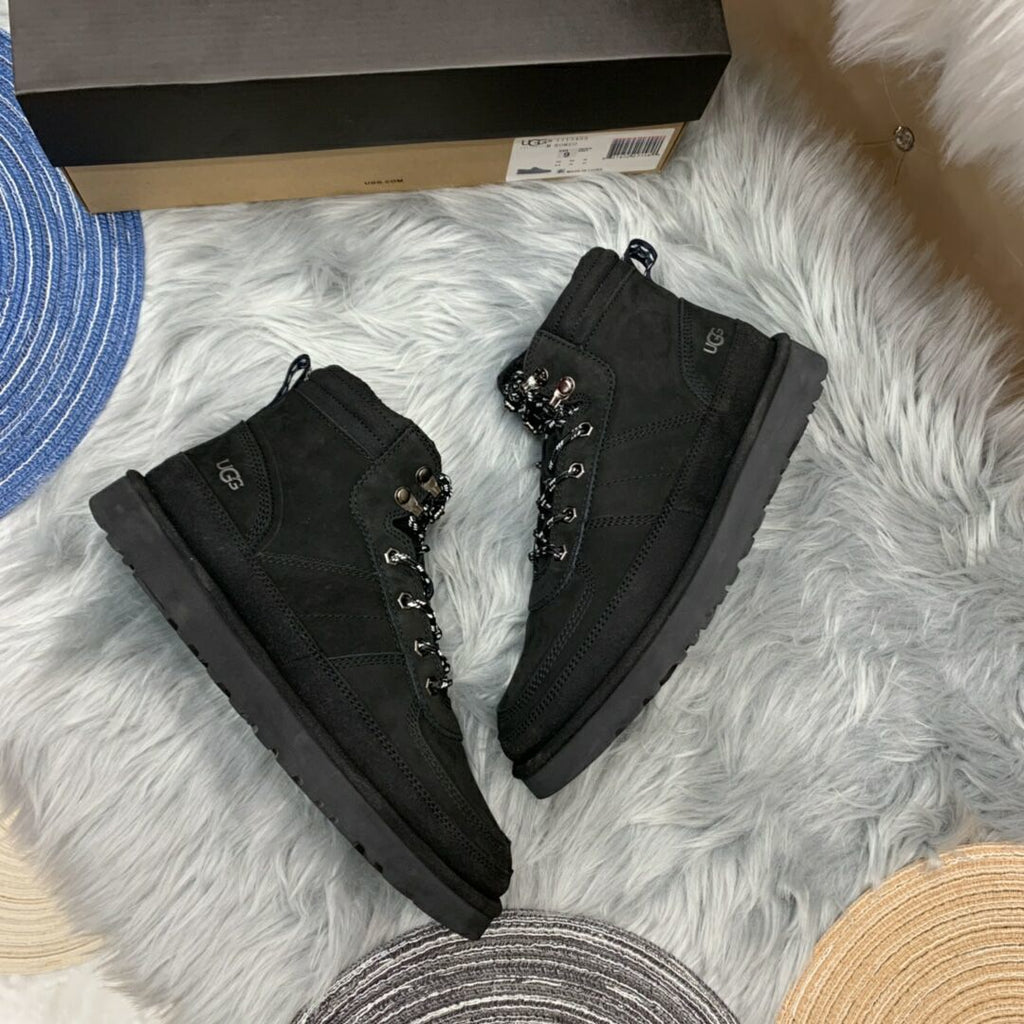 Black Men's Lace-Up Casual Shoes | 2991