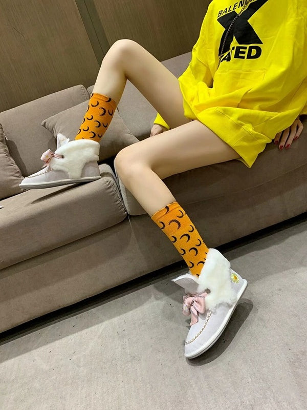 Daisy Chain & Ribbon Footwear – Milkshake White | 7888