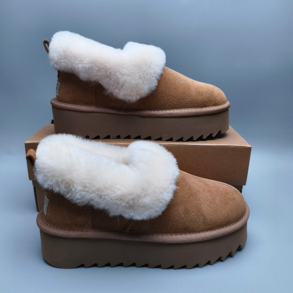 Platform Casual Shoes – Chestnut | 6733