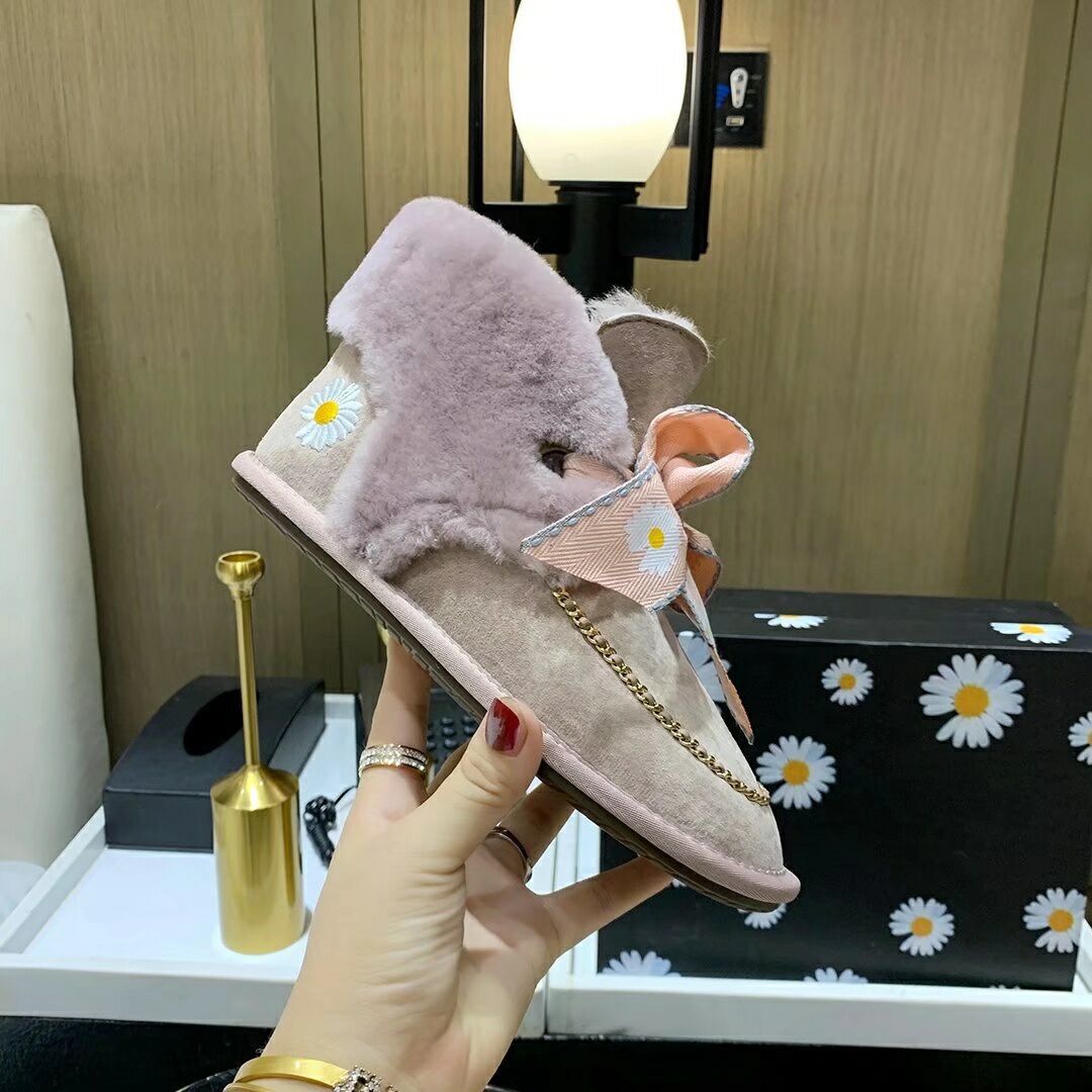 Daisy Chain & Ribbon Footwear – Blush Pink | 7888