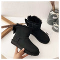 Black Bow-Detail Ankle Boots | 3130
