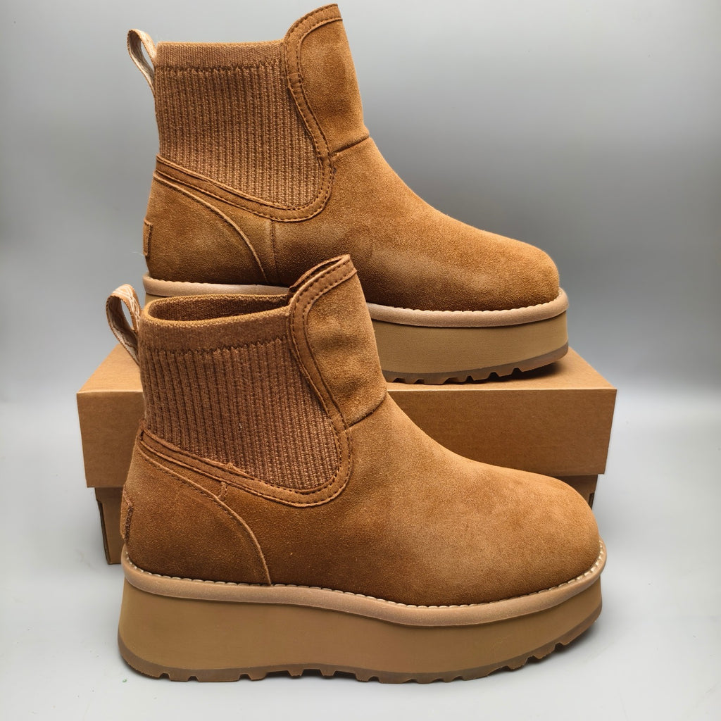 Chestnut 5 cm Platform Casual Shoes | 3258