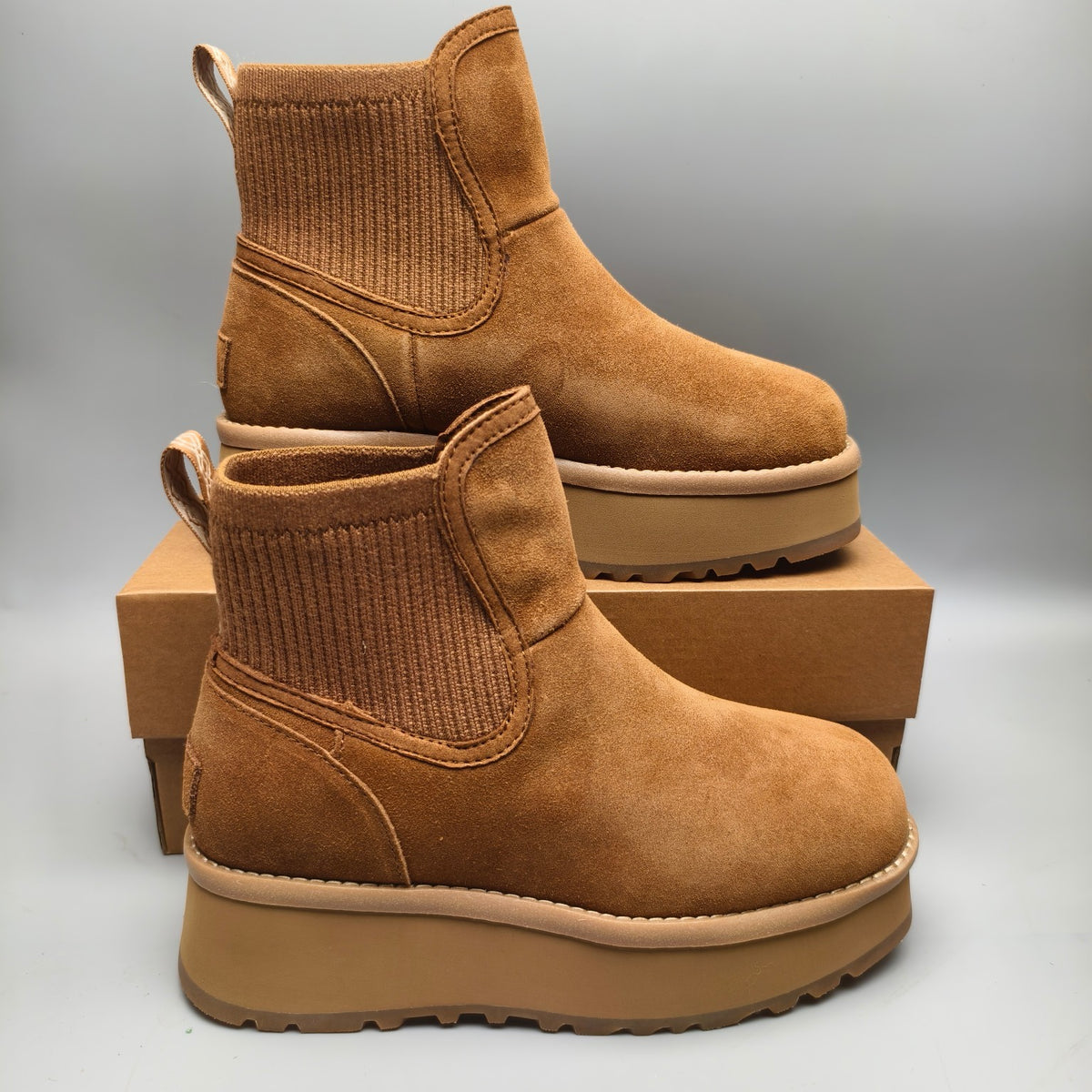Chestnut 5 cm Platform Casual Shoes | 3258