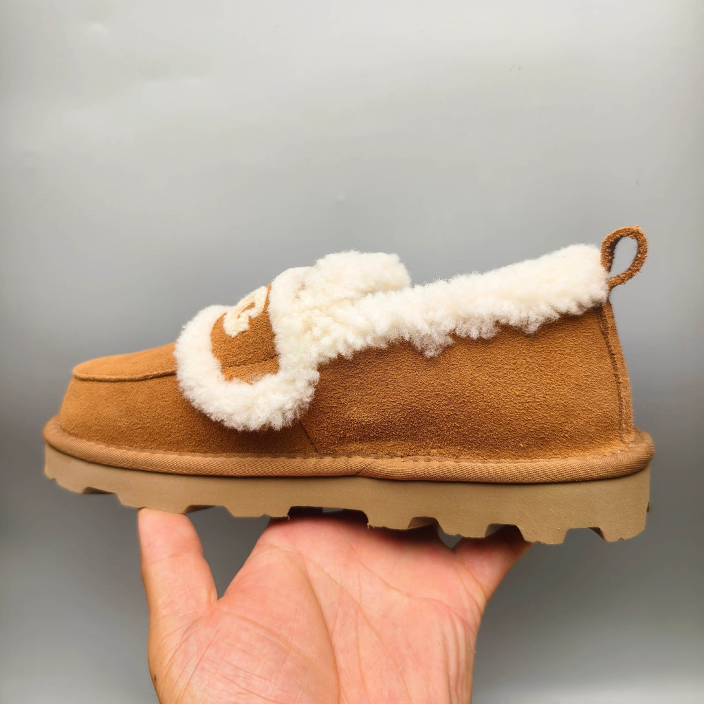 Chestnut Closed-Back Casual Shoes with Oversized Logo | 2939