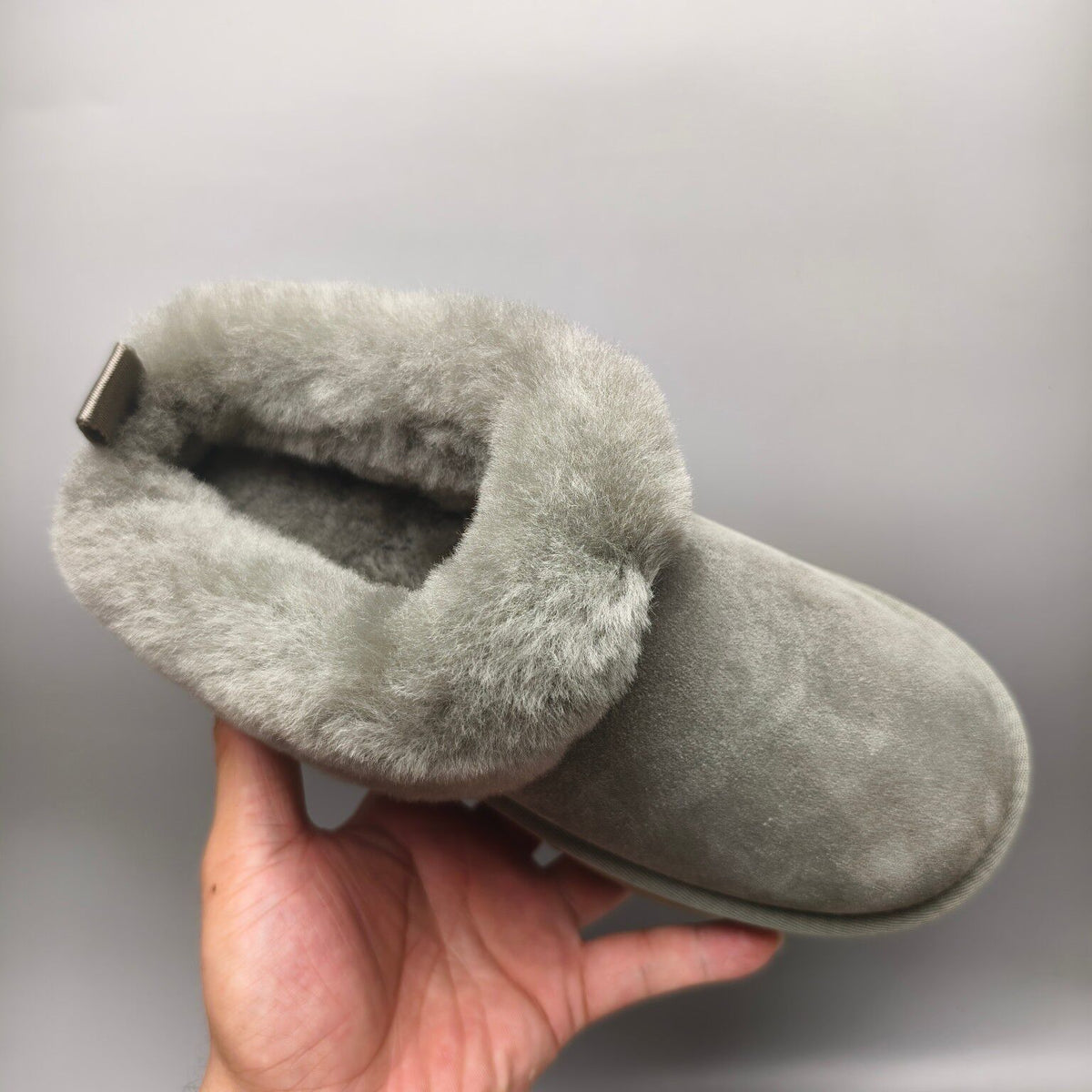 Green Platform Slip-On Shoes with Suede-Look Finish | 1393