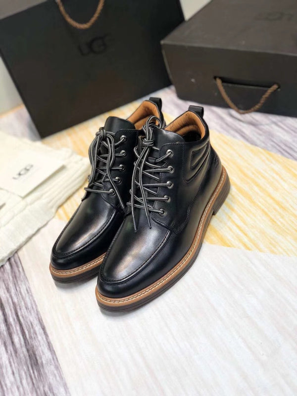 Classic Black Leather Shoes | 0726-1 Updated Collection