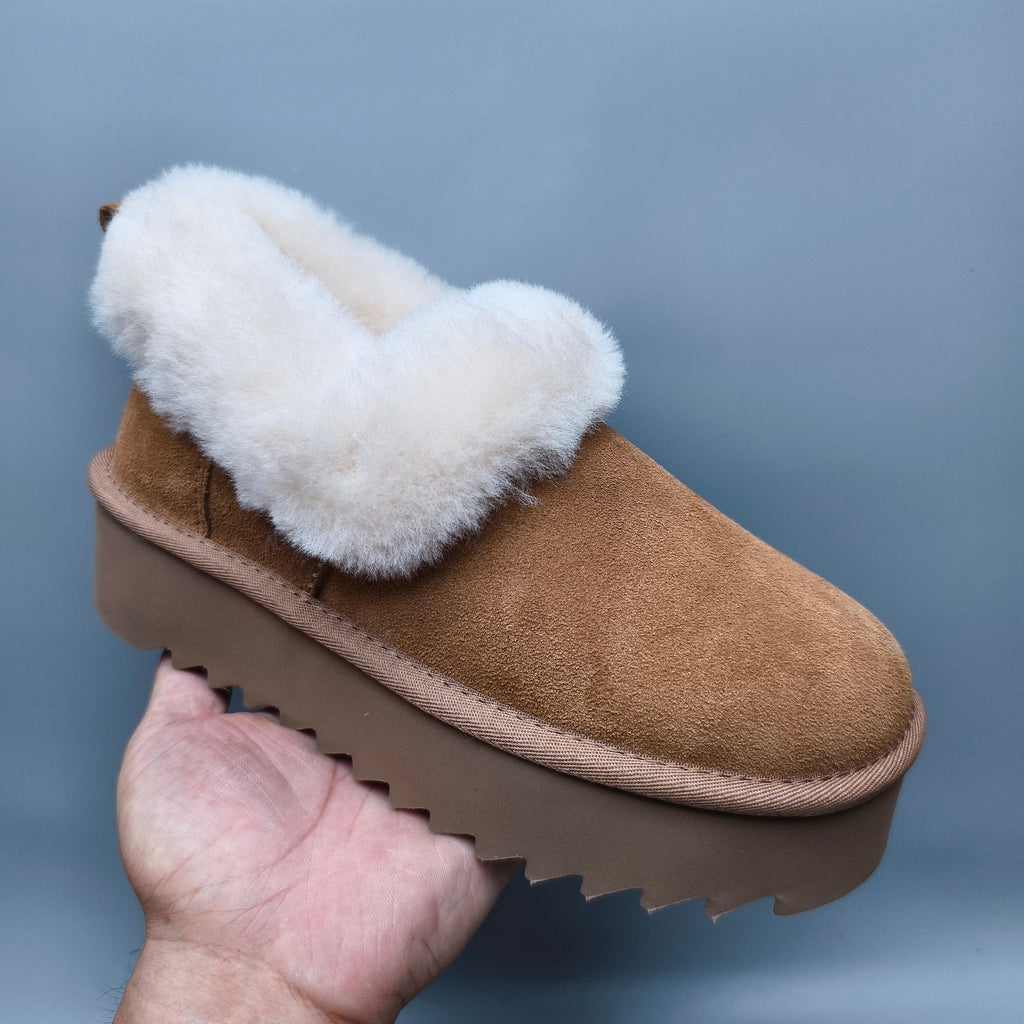 Platform Casual Shoes – Chestnut | 6733