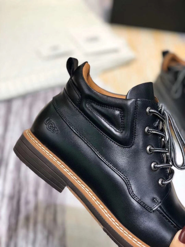 Classic Black Leather Shoes | 0726-1 Updated Collection
