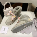 Daisy Chain & Ribbon Footwear – Gray | 7888