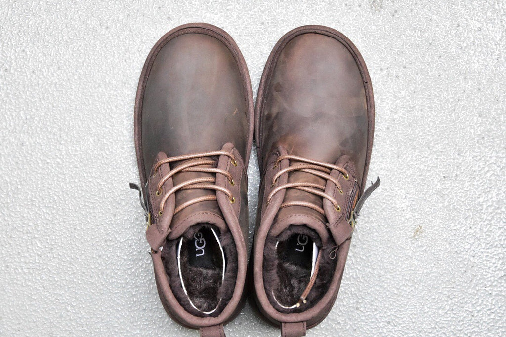 Men’s Crazy Horse Leather Zip-Up Shoes – 3883
