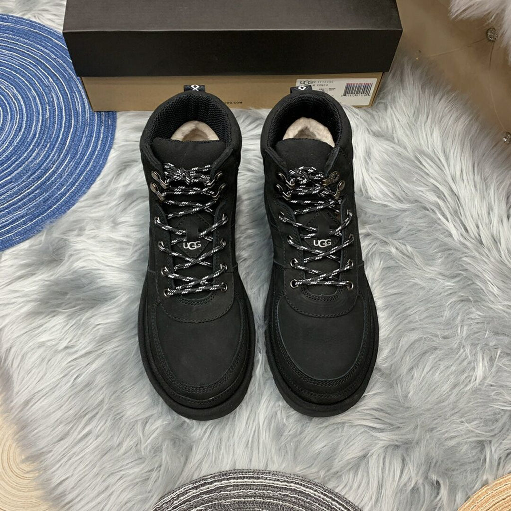 Black Men's Lace-Up Casual Shoes | 2991