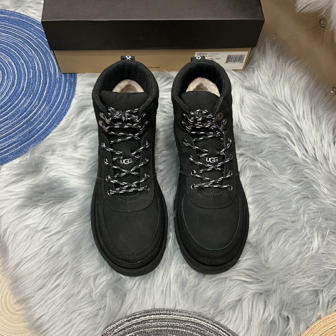 Black Men's Lace-Up Casual Shoes | 2991