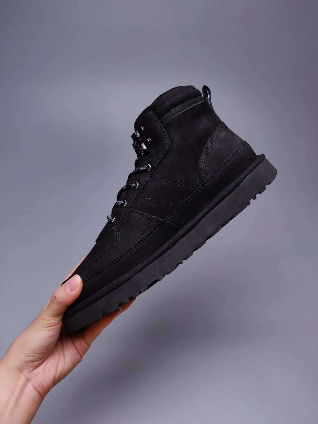 Black Men's Lace-Up Casual Shoes | 2991