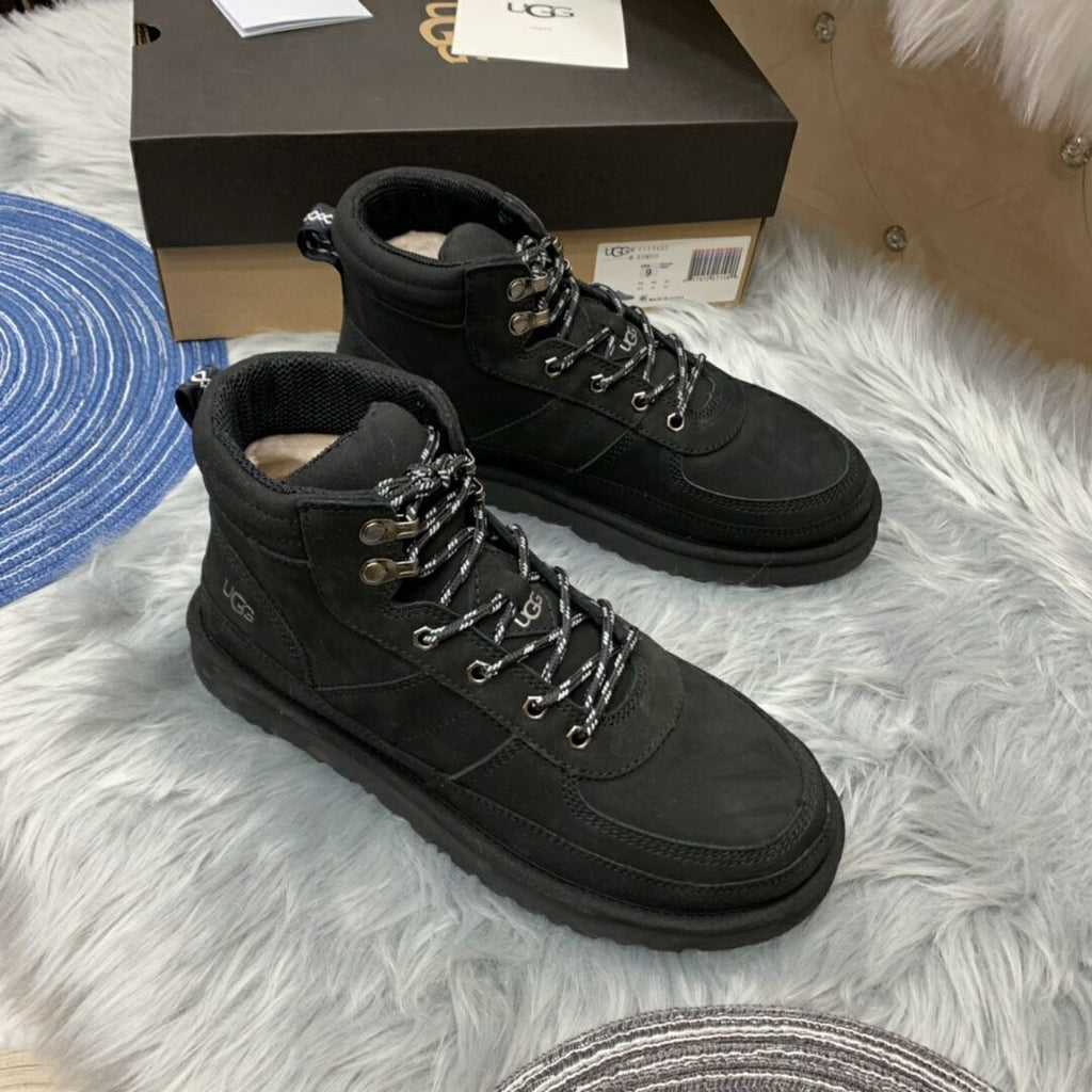 Black Men's Lace-Up Casual Shoes | 2991