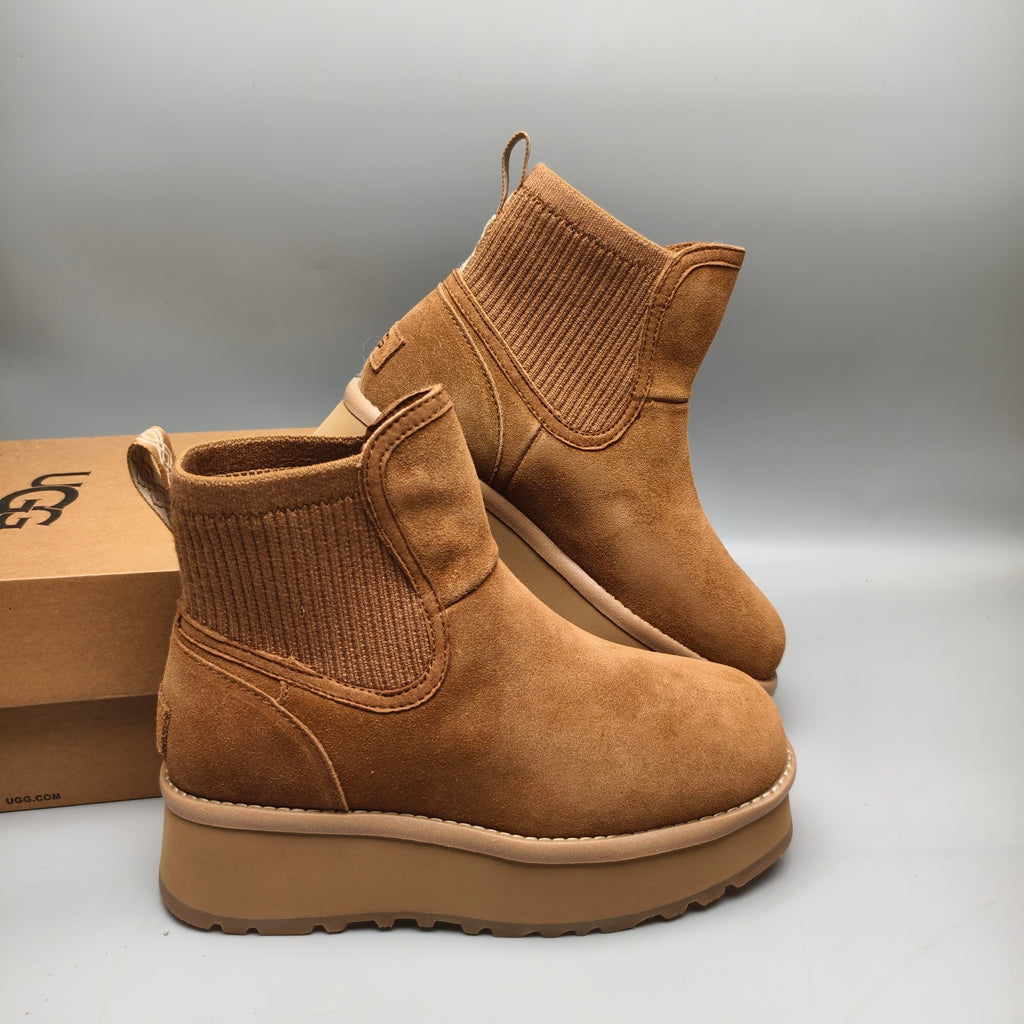 Chestnut 5 cm Platform Casual Shoes | 3258