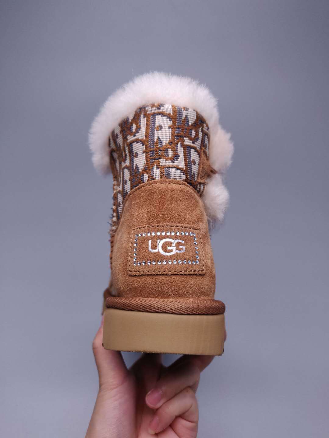 Textured Fabric Footwear – Chestnut | 6554